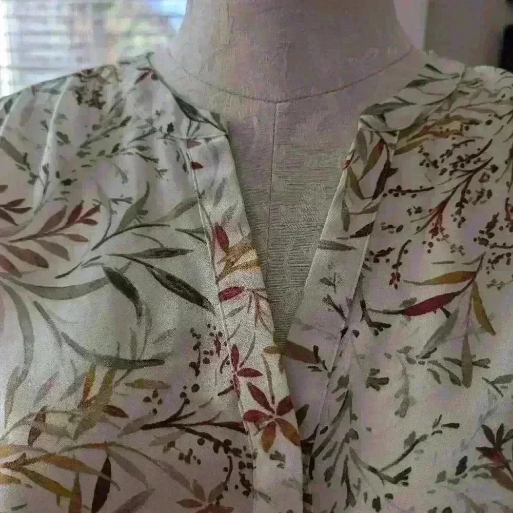 NYJD Women's Pintuck Utopia Blouse Size XL - Picture 2 of 13
